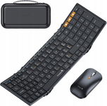 ProtoArc Zestaw Bezprzewodowa klawiatura i mysz, AZERTY 2.4G/Bluetooth