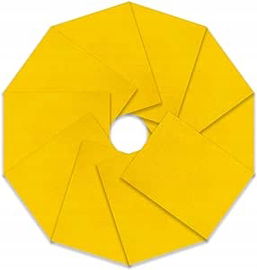 Filc do szycia, miękki, żółty, elastyczny, do robótek ręcznych, 30x30