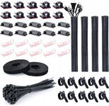 Organizer na kable , maskownica na kable, 146 elementów, mufy na kable