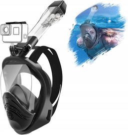 Maska do nurkowania 180° z pływającymi kulkami, rozmiar S/M