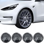 Kołpaki kompatybilne z Tesla Model 3 Highland 15 cm, 4 sztuki, ABS, czarne
