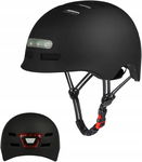Lekki kask rowerowy z wbudowanym reflektorem LED z przodu i tyłu, Roz. M/L