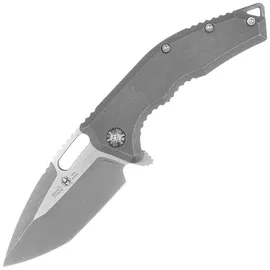 Nóż składany Heretic Medusa Manual T/E Battleworn Gray Titanium, Battleworn