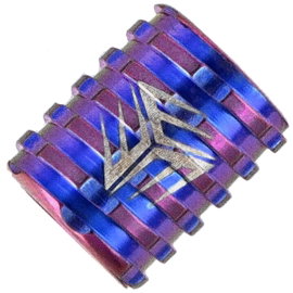 Tytanowy koralik WeKnife Ti Paracord Bead, Purple (A-02B)
