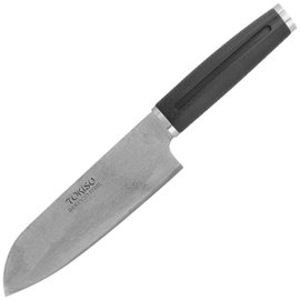 Nóż kuchenny Tokisu Santoku Black Rubber, Damascus (17477)