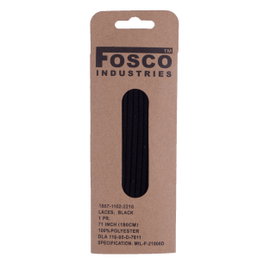 Sznurówki Fosco 180 cm poliester czarne