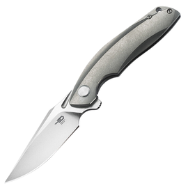 Nóż składany Bestech Ghost Grey Titanium, Stonewashed / Satin CPM (BT1905A)