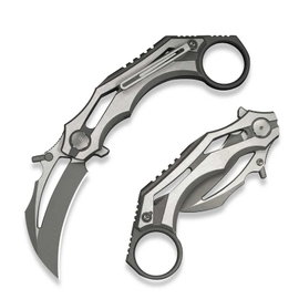 Nóż składany WeKnife Cryonix Gray/Satin Titanium, Gray (WE24070-2)