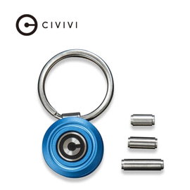 Brelok do kluczy Civivi Pocket Key Coin Organizer Blue Aluminium by (C23056-2)
