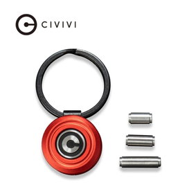 Brelok do kluczy Civivi Pocket Key Coin Organizer Red Aluminium by (C23056-1)