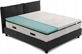Materac korekcyjny włoski Biogreen 80x190 cm, twardy topper ortopedyczny