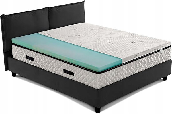 Materac korekcyjny włoski Biogreen 80x190 cm, twardy topper ortopedyczny