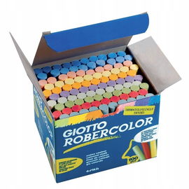 Kreda szkolna Giotto Robercolor 100 szt. bezpyłowa kolorowa FLY