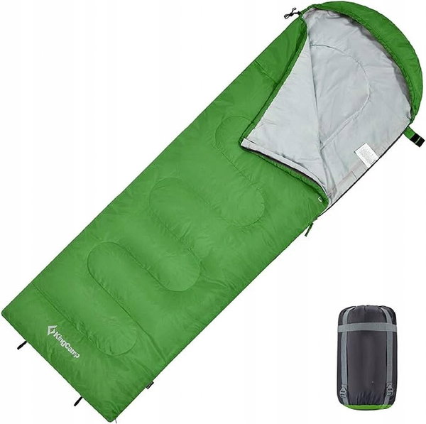 Śpiwór na kemping KingCamp 3 pory roku 75cmx220cm wodoodporny, lekki, prawy