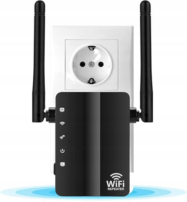 Wzmacniacz WiFi repeater sygnału WLAN 300Mb/s U10 z WPS i LAN