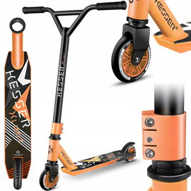 Hulajnoga Wyczynowa KESSER 2 Kółka 110mm ABEC-9 Pomarańczowa