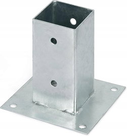 Tuleja do Wkręcania Słupków GAH-Alberts 71x71 mm OCYNK OGNIOWY