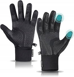 Rękawicze sportowe M unisex odblaskowe touchscreen rower bieganie Magwave