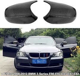 OBUDOWY LUSTEREK BMW E90 E91 E92 E93 E81 E82 PRZEDLIFT NAKŁADKI ALA CARBON