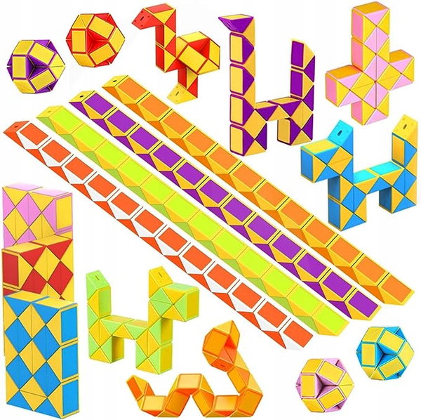 Klocki 3D, PUZZLE KREATYWNE Magic Snake WEARXI