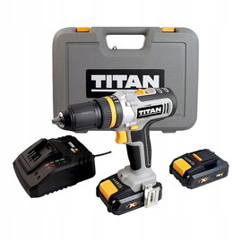 ZESTAW WIERTARKO WKRĘTARKA UDAROWA TITAN TTI884COM 18V TXP