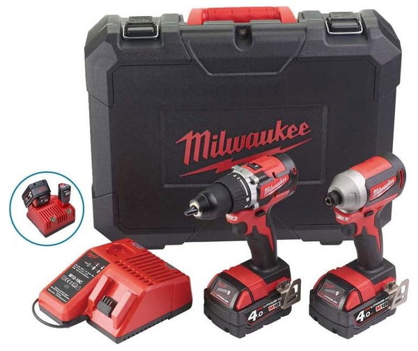 ZESTAW MILWAUKEE M18 BLCPP2A-502C 2X 5.0AH BOX WKRĘTARKA ZAKRĘTARKA BAT ŁAD