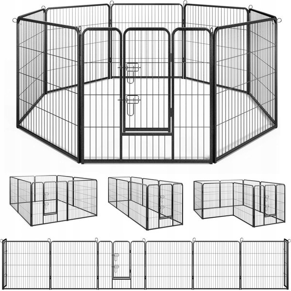 KOJEC DLA PSA METALOWY 4 PANELE 80X80 CM NIEKOMPLETNY