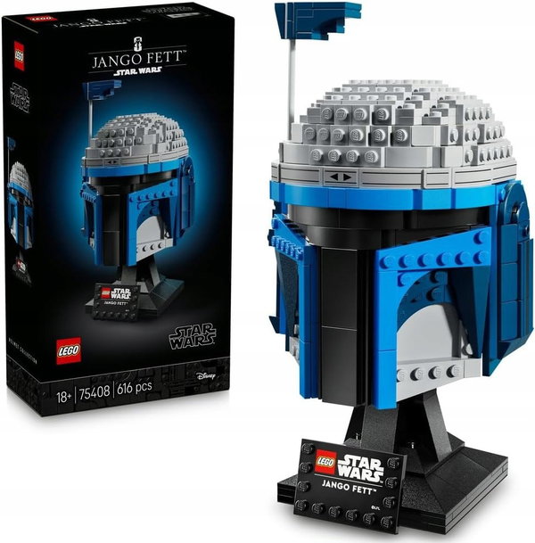 LEGO Star Wars 75408 Hełm Jango Fetta 616 el. model kolekcjonerski 18+