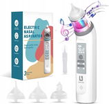 Aspirator do nosa dla niemowląt 5 poziomów ssania LED muzyka LOUSTOP !OPIS!