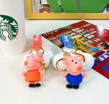 2 x Breloczki Świnka Peppa George, Brelok do kluczy, Zawieszka