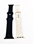 2x Pasek silikonowy Do APPLE WATCH 1 2 3 4 5 6 7 8 9 SE 38mm czarny, beżowy