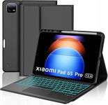 Etui z klawiaturą AZERTY Xiaomi Pad 6s Pro 12.4" 2024 Bluetooth LED