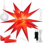 Podświetlana Gwiazda Świąteczna 3D KESSER LED 100cm IP44 + Pilot