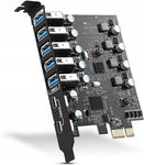 7-portowy adapter PCI-E USB 3.0 (2 x USB-C - 5 x USB-A)