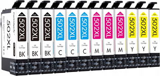 12 x Tusz, katridż do drukarki Epson 502 XL Cartridgeify zamiennik
