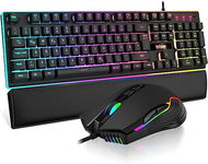 Klawiatura mechaniczna RedThunder K10 QWERTY DE + mysz | RGB, Anti-Ghosting