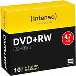 Płyty DVD+RW Intenso 4.7GB 10 sztuk Slim Case Wielokrotny zapis