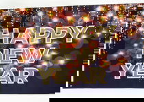 Baner Happy New Year sylwestrowy 150 x 90cm