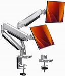 Stołowy obrotowy regulowany uchwyt gazowy na dwa monitory LCD 13-32" ErGear