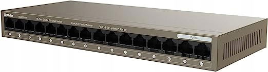 Switch TENDA 16-portowy 10/100 Mbps | VLAN | Plug&Play | Cicha praca