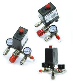 WYŁĄCZNIK CIŚNIENIOWY do KOMPRESORA 230V PRESOSTAT Z REDUKTOREM MANOMETRY