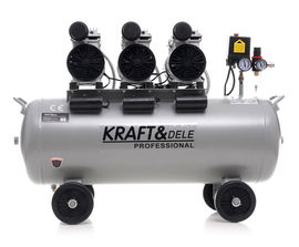 KOMPRESOR BEZOLEJOWY SPRĘŻARKA K6 SILNIK 3x1500W CICHY 100L