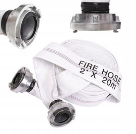 WĄŻ STRAŻACKI PARCIANY DO WODY SZAMBA 2'' 20m DO WODY SPALINOWYCH i ELEKTRYCZNYC