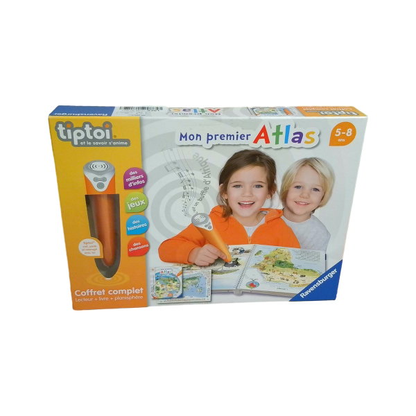 Ravensburger Zestaw tiptoi Interaktywny czytnik + Książka Atlas geograficzny