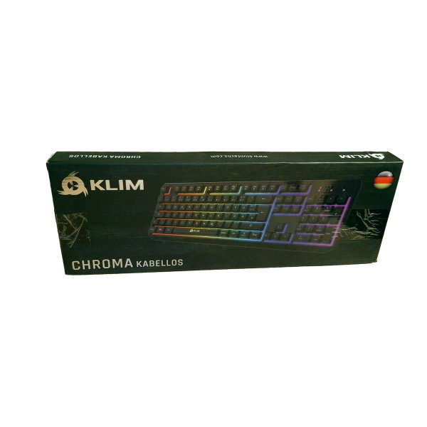 Klawiatura KLIM Chroma Wireless RGB Cicha QWERTZ DE do PC PS5