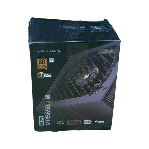 Zasilacz ATX Mars Gaming MPB650SIM 650W W pełni modułowy 7 lat gwarancji