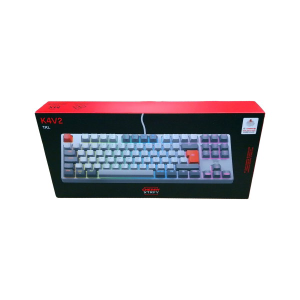 Klawiatura CHERRY XTRFY K4V2 TKL RGB MX2A Red Retro QWERTZ