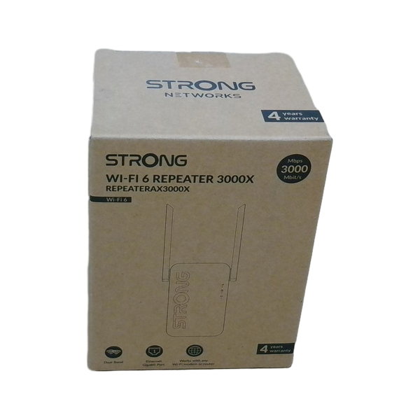 STRONG AX3000 WiFi 6 wzmacniacz ścienny z gniazdem dwuzakresowy 4K