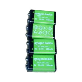 Akumulatorki Amazon Basics 9V 200mAh Ni-MH 4 szt. Wielokrotne ładowanie