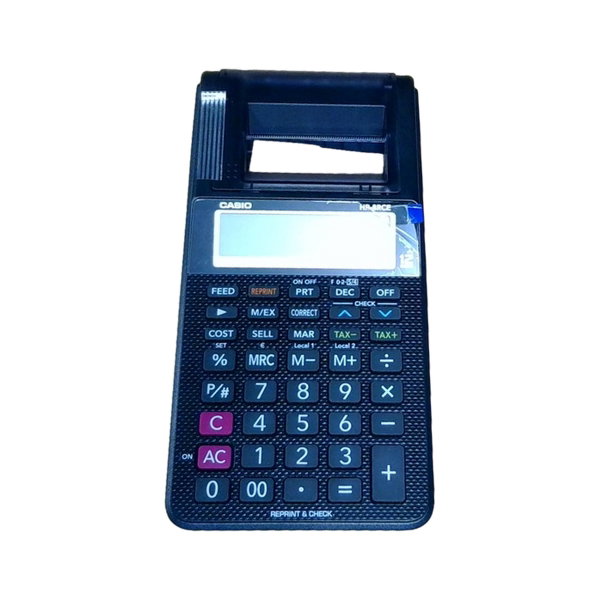 Kalkulator druku Casio HR-8RCE czarny powystawowy